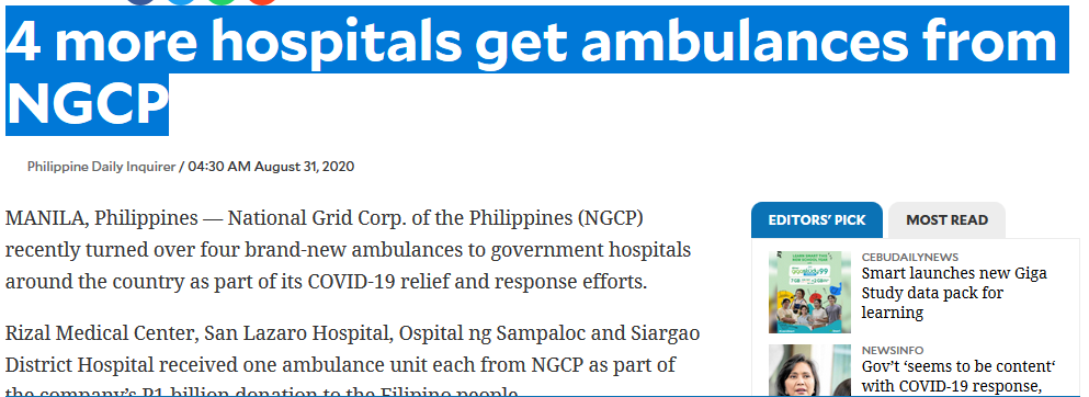 siargao new hospital ambulance