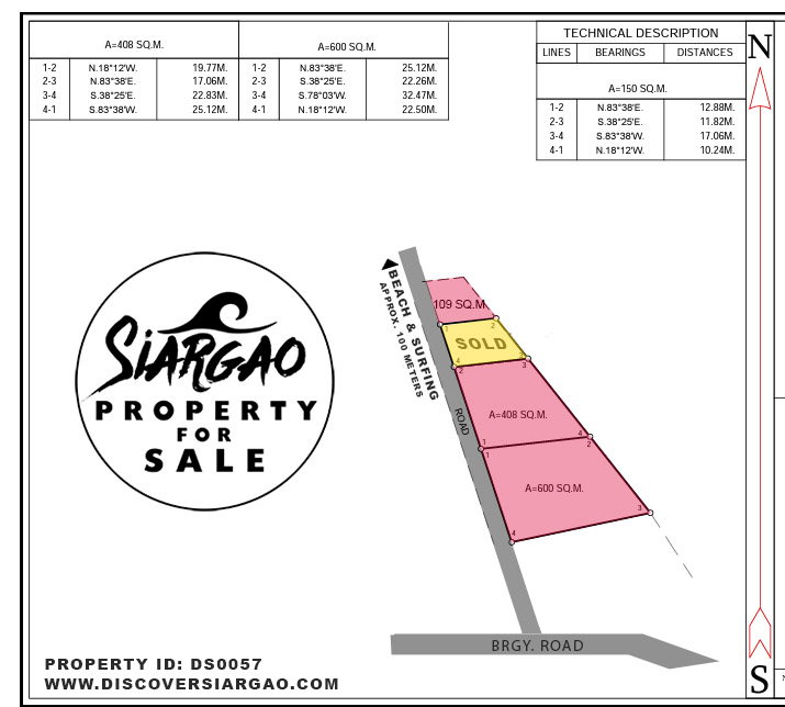 1 Million Lot For Sale in union near surfing and beach Siargao